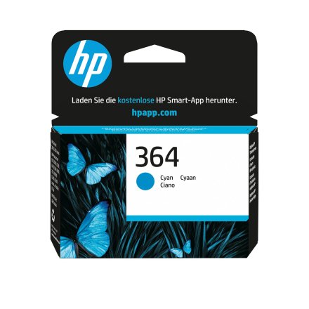 Original HP 364, CB318EE Tintenpatrone cyan (ca. 300 Seiten)