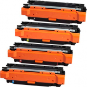  4 Toner von tintenalarm.de ersetzt HP CE260X, CE261A, CE262A, CE263A 