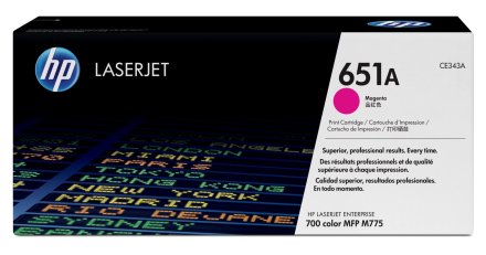 Original HP 651A CE 343 A Toner magenta (ca. 16.000 Seiten)
