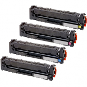  4 Toner von tintenalarm.de ersetzt HP CF540A, CF541A, CF542A, CF543A 