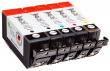  5 Druckerpatronen von tintenalarm.de ersetzt Canon PGI-525PGBK und CLI-526 Serie 
