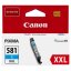  Original Canon CLI-581c XXL 1995C001 Tintenpatrone cyan extra High-Capacity (ca. 820 Seiten) 