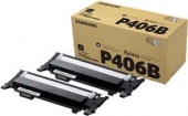  Original Samsung CLT-P406B SU374A CLT-P 406 B/ELS Toner schwarz Doppelpack (ca. 1.500 Seiten) 