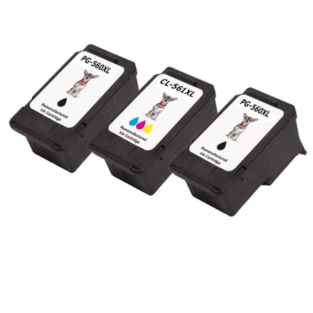 3 XL Druckerpatronen von tintenalarm.de ersetzt Canon PG-560XL/CL-561XL, 3712C001 und 3730C001 (2x schwarz, 1x color)