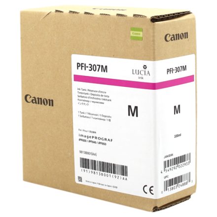Original Canon PFI-307m 9813B001 Tintenpatrone magenta (ca. 330 ml)