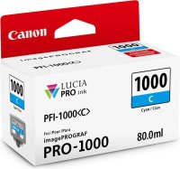 Original Canon PFI-1000 C 0547 C 001 Tintenpatrone cyan (ca. 5.025 Seiten)