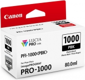  Original Canon PFI-1000pbk 0546C001 Tintenpatrone schwarz foto (ca. 2.205 Seiten) 