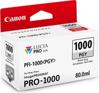 Original Canon PFI-1000 PGY 0553 C 001 Tintenpatrone fotograu (ca. 3.165 Seiten)
