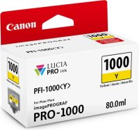 Original Canon PFI-1000 Y 0549 C 001 Tintenpatrone gelb (ca. 3.365 Seiten)