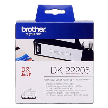 Original Brother DK-22205 DirectLabel Etiketten weiss