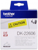  Original Brother Endlosetiketten DK-22606 yellow (62mm) DirectLabel Etiketten gelb 