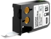  Original Dymo 1868705 Kabeletiketten DirectLabel-Etiketten schwarz auf weiss Vinyl für Cable 