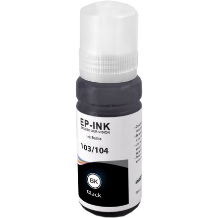 Tintenflasche von tintenalarm.de ersetzt Epson C13T00P140 104 schwarz (ca. 4.500 Seiten)