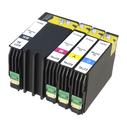 4 XL Druckerpatronen von tintenalarm.de ersetzt Epson 27 XL - T2711, T2712, T2713, T2714