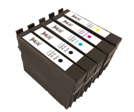5 XL Druckerpatronen von tintenalarm.de ersetzt Epson 2x T2991, T2992, T2993, T2994 - 29XL
