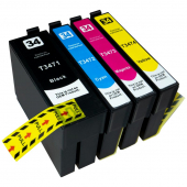  4 XL Druckerpatronen von tintenalarm.de ersetzt Epson 34XL - T3476, C13T34764010 