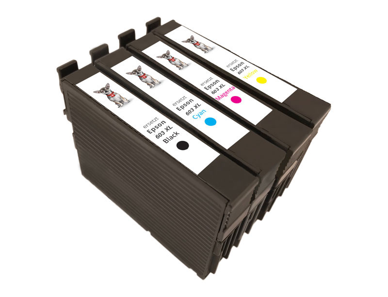 4 XL Druckerpatronen von  ersetzt Epson 603 XL - C13T03A64010