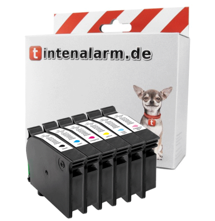 6 Druckerpatronen von tintenalarm.de ersetzt Epson T0807, C13T08074011