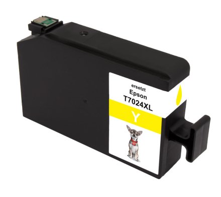 XL Druckerpatrone von tintenalarm.de ersetzt Epson T7024, C13T70244010 gelb (ca. 2.000 Seiten)