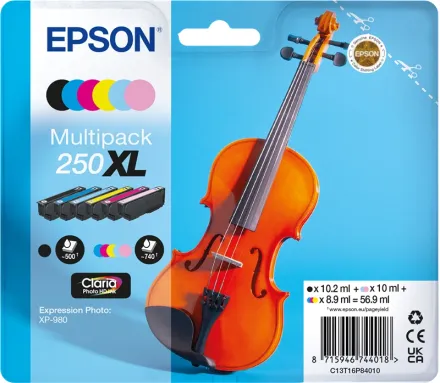 Original Epson C13T16P84010 250 XL Tintenpatrone MultiPack Bk,C,M,Y,LC,LM High-Capacity
