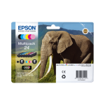 Original Epson 24 C 13 T 24284011 Tintenpatrone MultiPack Bk,C,M,Y,LC,LM (ca. 360 Seiten)
