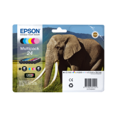  Original Epson 24 C 13 T 24284011 Tintenpatrone MultiPack Bk,C,M,Y,LC,LM (ca. 360 Seiten) 