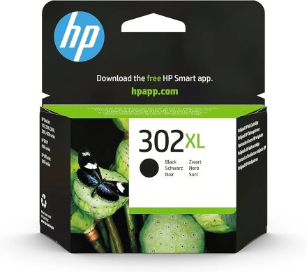 Original HP 302XL, F6U68AE Tintenpatrone schwarz High-Capacity (ca. 430 Seiten)