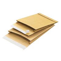 100 Faltenversandtaschen von MAILmedia, ohne Fenster, 140 g/qm, DIN B4, Faltenbreite 4,0 cm