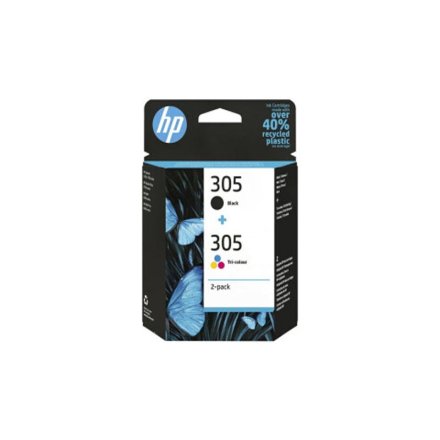 Original HP 305, 6ZD17AE Tintenpatrone Multipack schwarz + color (ca. 120 Seiten)