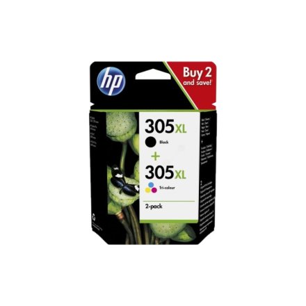 Original HP 305XL, 6ZA94AE Tintenpatrone Multipack High-Capacity schwarz + color