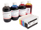  400 ml Set Nachfülltinte pigmentiert von tintenalarm.de mit leicht befüllbaren Auto-Reset-Patronen für HP 950 und 951 Serie 