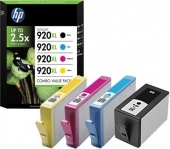  Original HP 920XL, C2N92AE Tintenpatrone MultiPack Bk,C,M,Y 