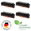  4 Toner von tintenalarm.de ersetzt HP CC530A-33A 304A und Canon 718 