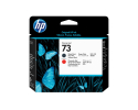  Original HP 73, CD949A Druckkopf schwarz matt +chrom. rot (ca. 130 ml) 