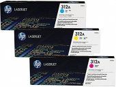  Original HP 312A CF 440 AM Toner MultiPack cyan magenta gelb (ca. 2.700 Seiten) 