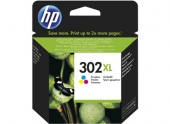  Original HP 302XL, F6U67AE Tintenpatrone color High-Capacity (ca. 330 Seiten) 