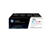  Original HP 131A U0SL1AM Toner Rainbow-Kit (c,m,y) (ca. 1.800 Seiten) 
