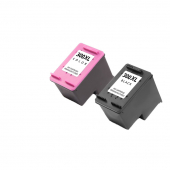 2 XL Druckerpatronen von tintenalarm.de ersetzt HP 300XL, CC641EE und CC644EE (1x schwarz, 1x color) 