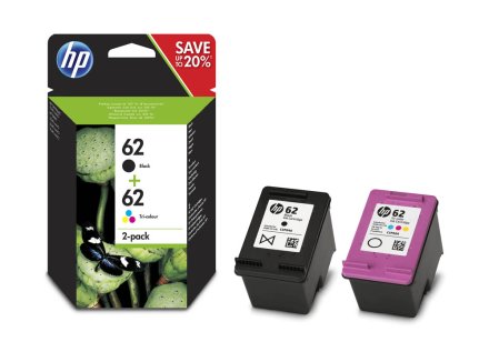 Original HP 62, N9J71AE Tintenpatrone Multipack schwarz + color