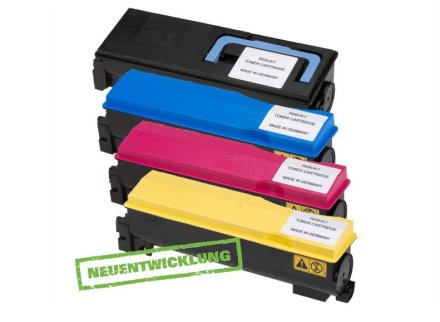 4 Toner von tintenalarm.de ersetzt Kyocera TK-570K, TK-570C, TK-570M, TK-570Y