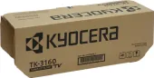  Original Kyocera TK-3160 1T02T90NL0 Toner + Resttonerbehälter (ca. 12.500 Seiten) 