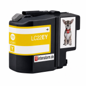  Druckerpatrone von tintenalarm.de ersetzt Brother LC-22EY yellow (ca. 1.200 Seiten) 