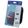  Original Brother LC-123 LC123BKBP2DR Tintenpatrone schwarz Doppelpack Blister (ca. 600 Seiten) 