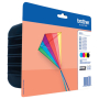  Original Brother LC-223 LC223VALBPDR Tintenpatrone MultiPack Bk,C,M,Y Blister mit Sicherheitsband (ca. 550 Seiten) 