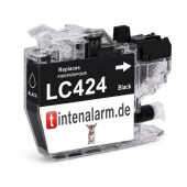  Druckerpatrone von tintenalarm.de ersetzt Brother LC-424BK schwarz (ca. 750 Seiten) 