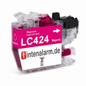  Druckerpatrone von tintenalarm.de ersetzt Brother LC-424M magenta (ca. 750 Seiten) 
