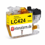  Druckerpatrone von tintenalarm.de ersetzt Brother LC-424Y gelb (ca. 750 Seiten) 