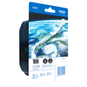  Original Brother LC-985-BK LC985BKBP2DR Tintenpatrone schwarz Doppelpack Blister Acustic Magnetic (ca. 300 Seiten) 