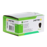 Original Lexmark 24 B 7180 Toner gelb (ca. 6.000 Seiten)