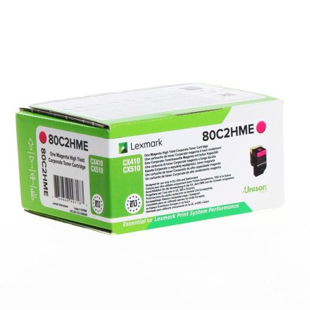 Original Lexmark 802HM 80C2HME Toner magenta return program Projekt (ca. 3.000 Seiten)